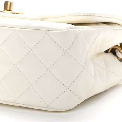 Chanel Lambskin Quilted Mini Pearl Crush Flap White 10 of 10