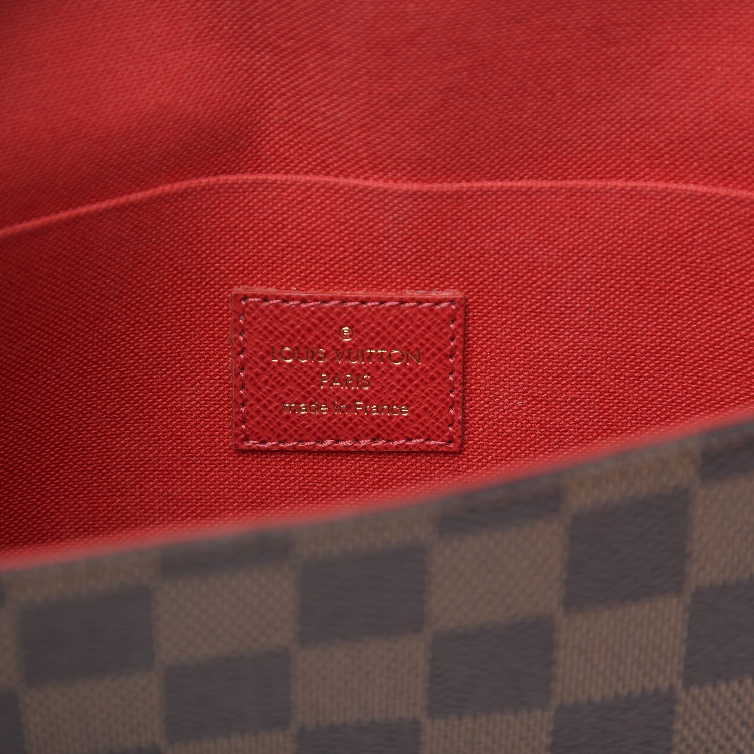 Louis Vuitton Damier Ebene LV Stories Pochette Felicie Chain Wallet 7 of 9