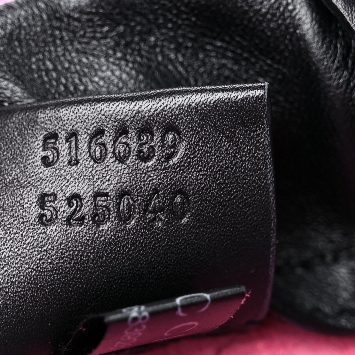 Gucci Grained Calfskin Logo Drawstring Backpack Box Pink Green Black 8 of 12