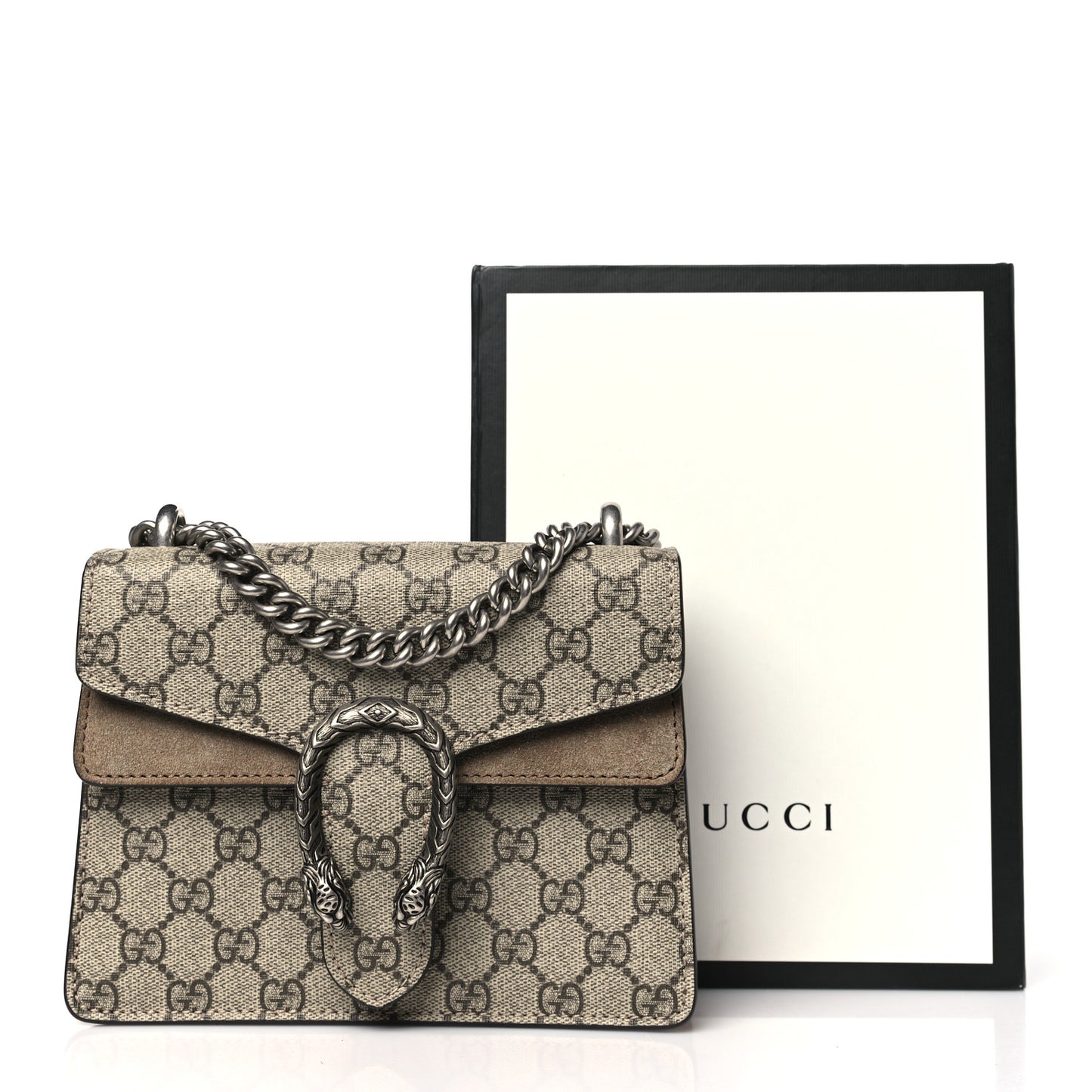 GG Supreme Monogram Mini Dionysus Shoulder Bag Taupe