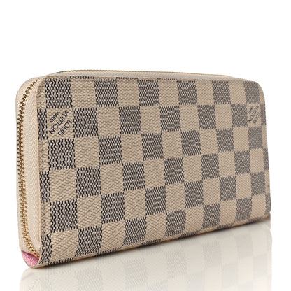 Louis Vuitton Damier Azur 2016 Christmas Animation Zippy Wallet Rose Ballerine 3 of 13