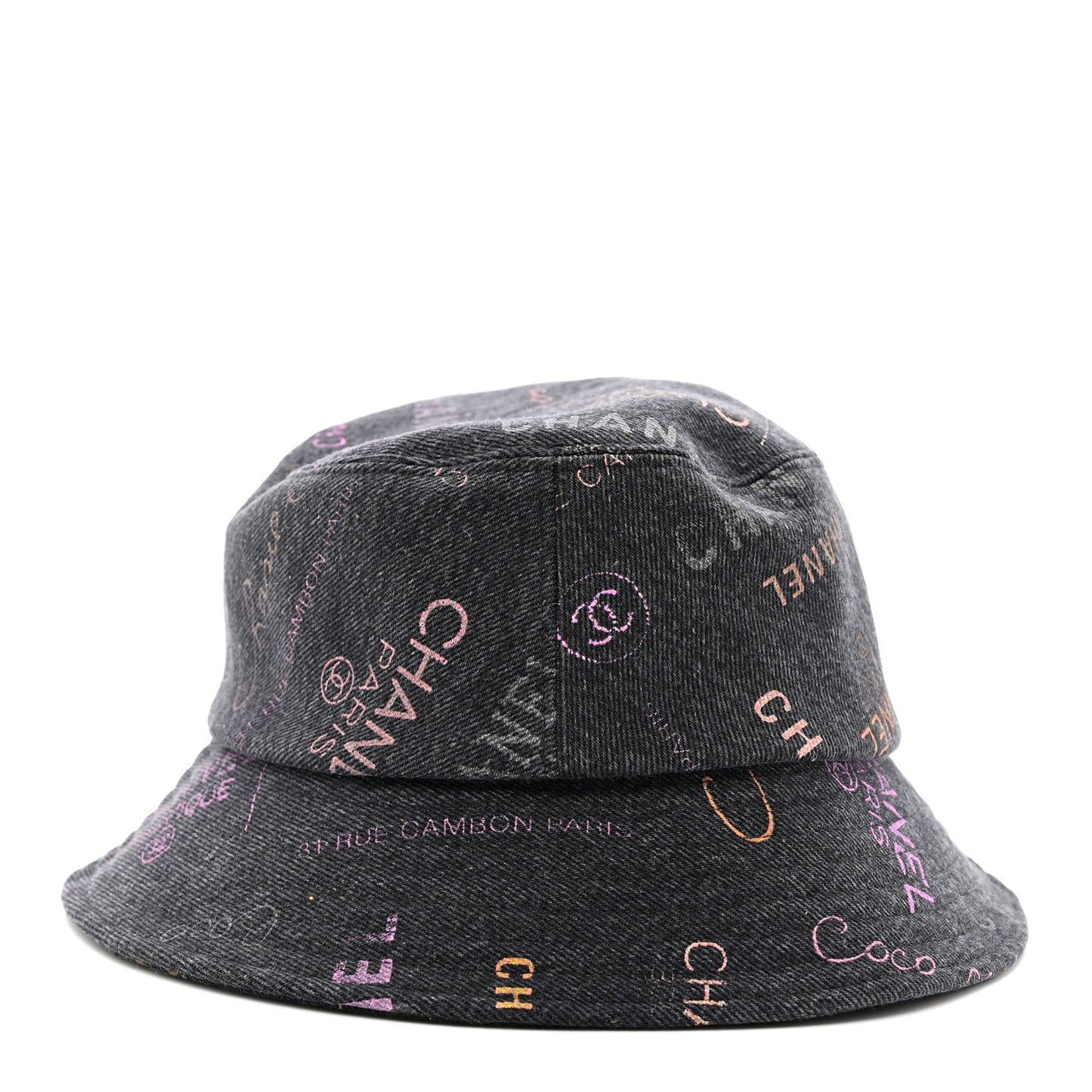 Denim Mood Cloche Bucket Hat M Black