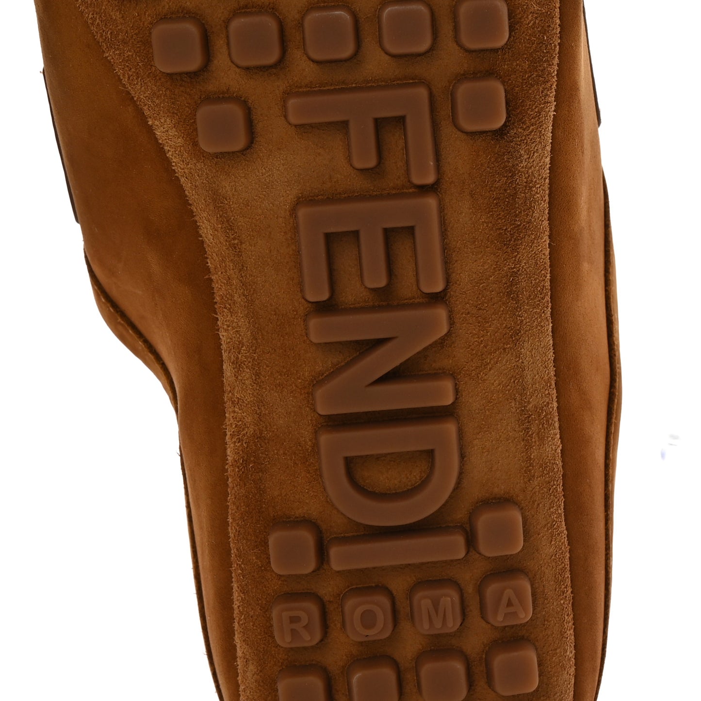 Suede Shearling Baguette Mules 38 Caramello Latte