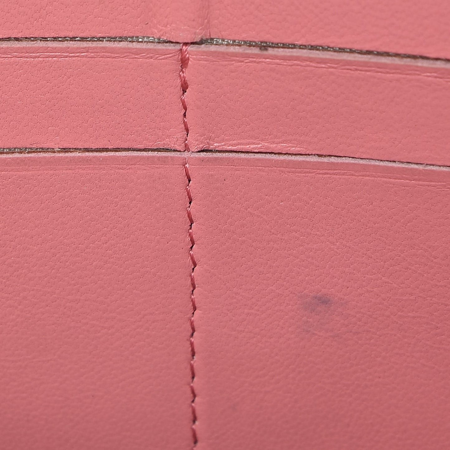 Lambskin Quilted Large Gusset Zip Around Wallet Pink