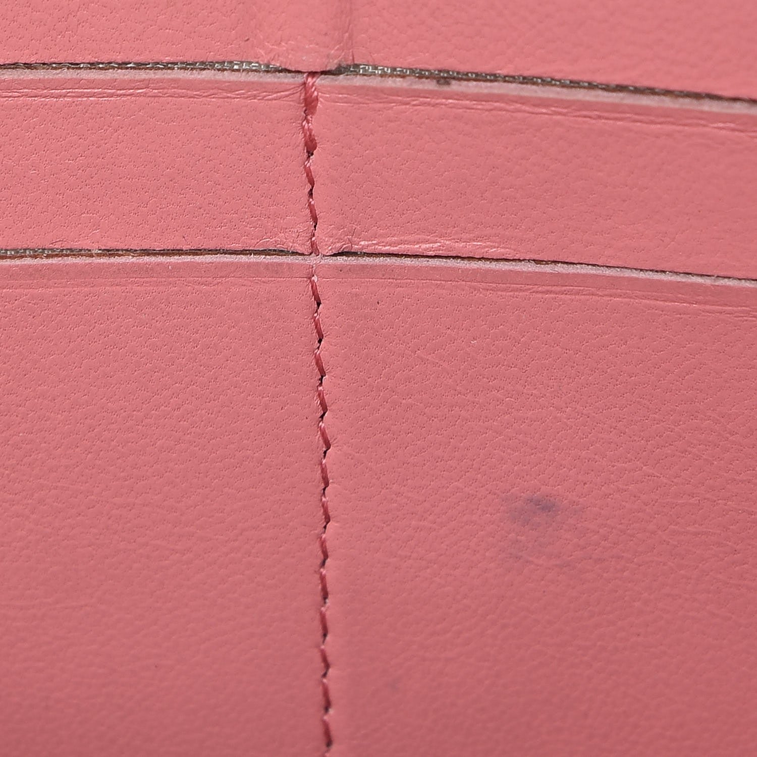 Chanel Lambskin Quilted Large Gusset Zip Around Wallet Pink 15 of 17