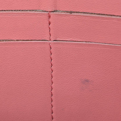 Chanel Lambskin Quilted Large Gusset Zip Around Wallet Pink 15 of 17