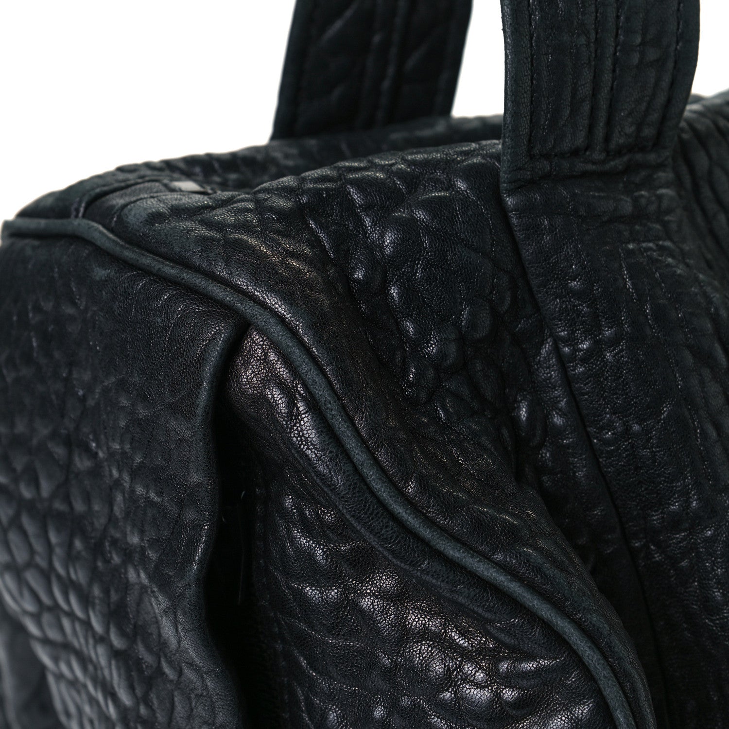 Alexander Wang Pebbled Lambskin Rockie Black Matte Black Hardware 11 of 15