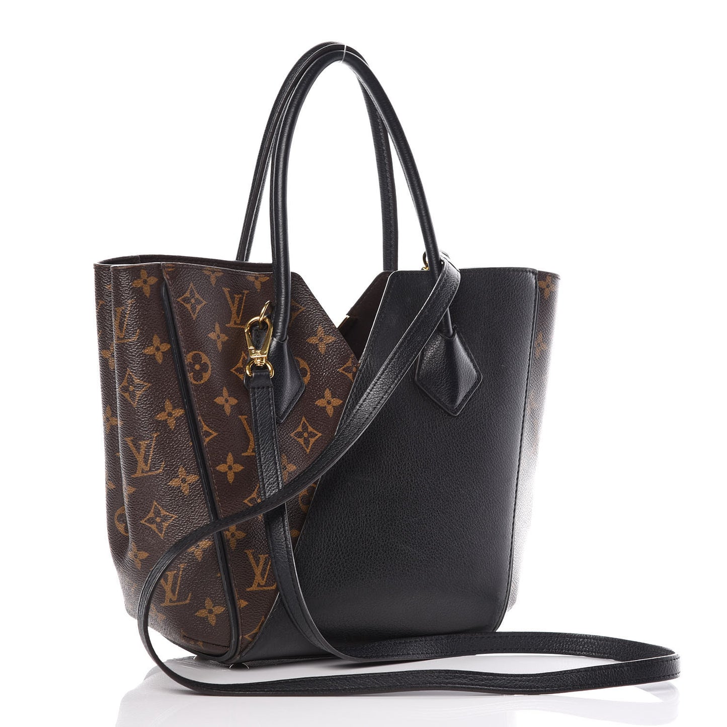 Calfskin Monogram Kimono Tote PM Black