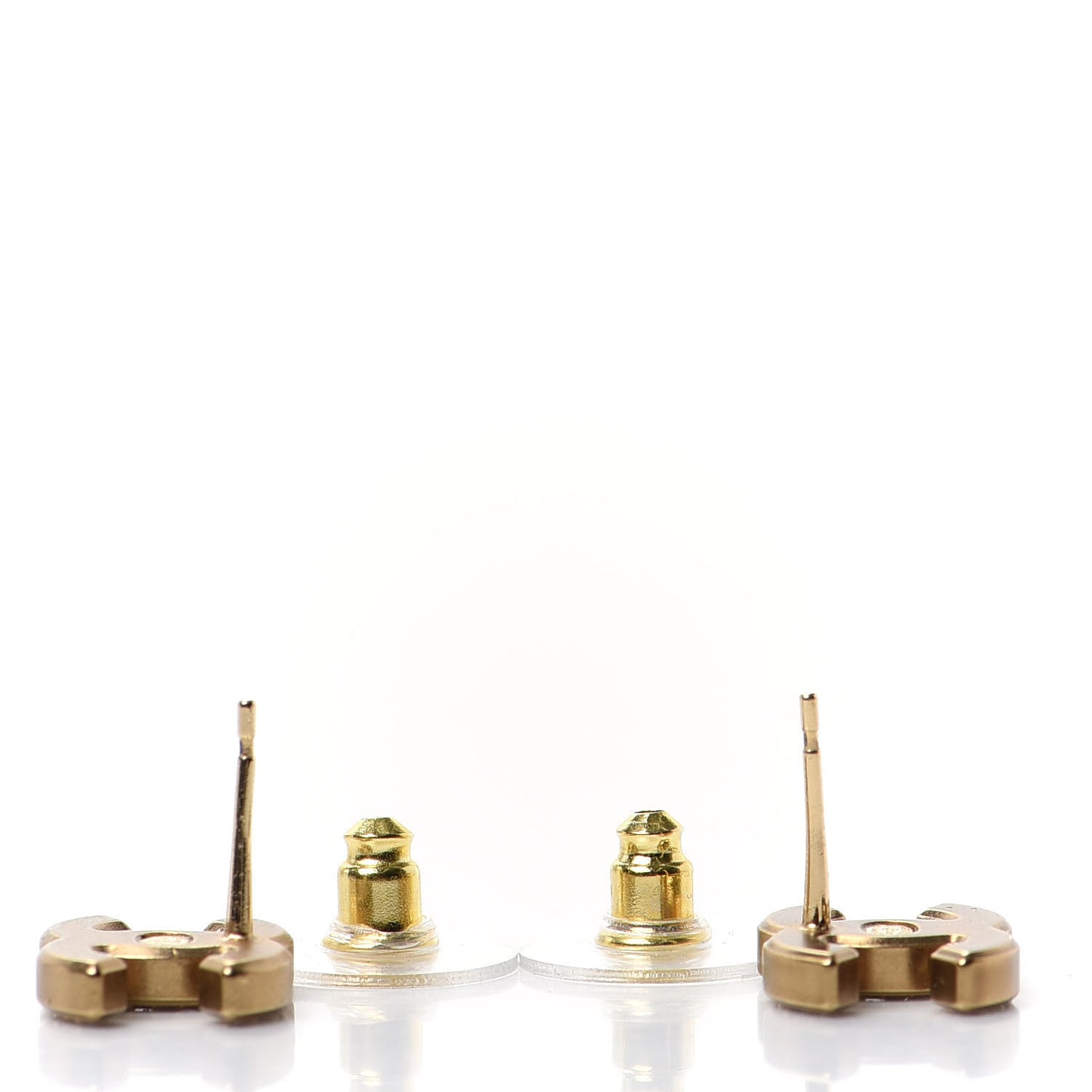 Crystal CC Earrings Gold
