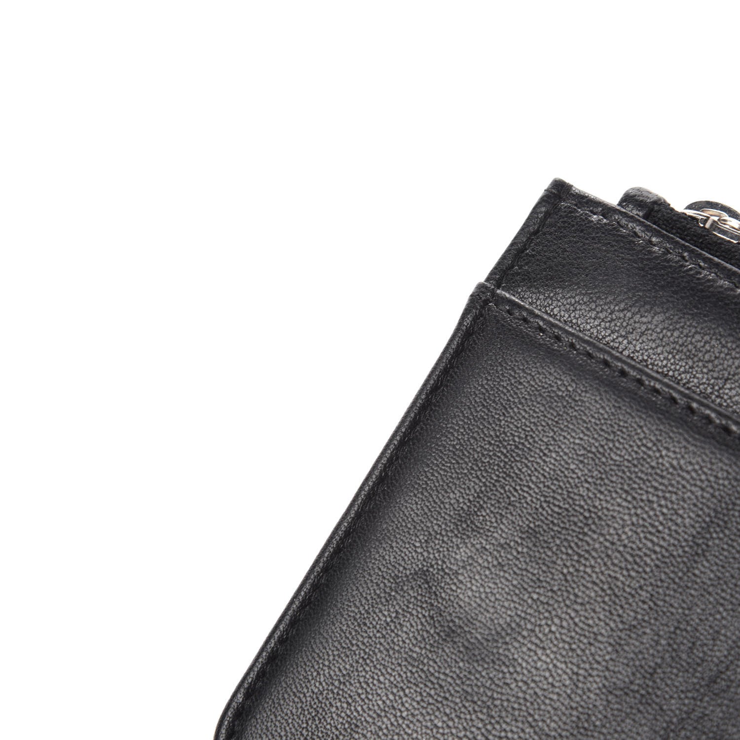 Chanel Sheepskin Quilted Mademoiselle Vintage Wallet On Chain WOC Black 8 of 14