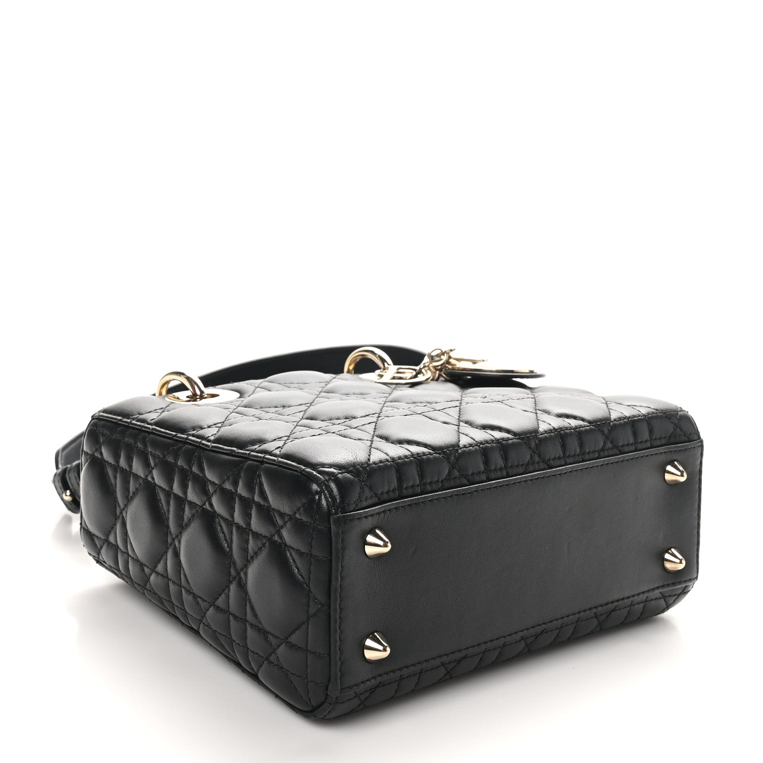 Christian Dior Lambskin Cannage Small My ABCDior Lady Dior Black 4 of 11