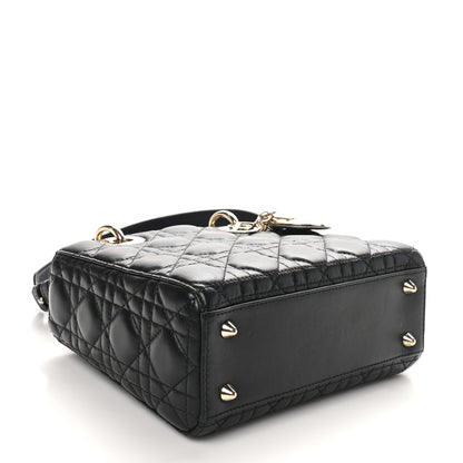 Christian Dior Lambskin Cannage Small My ABCDior Lady Dior Black 4 of 11
