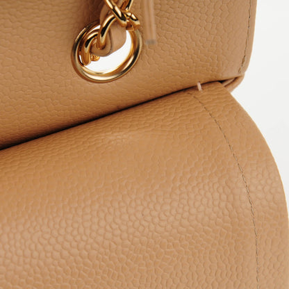Chanel Caviar Quilted Medium Double Flap Beige Clair 8 of 8