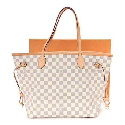 Louis Vuitton Damier Azur Neo Neverfull MM Rose Ballerine 13 of 13
