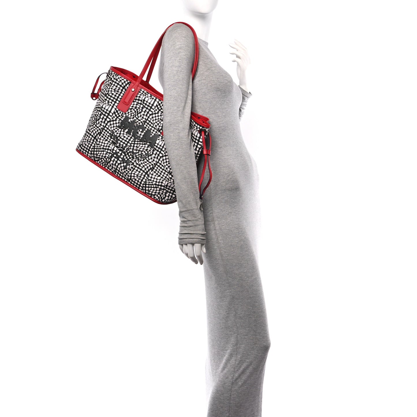 Visetos Medium Liz Reversible Shopper Tote Ruby Red