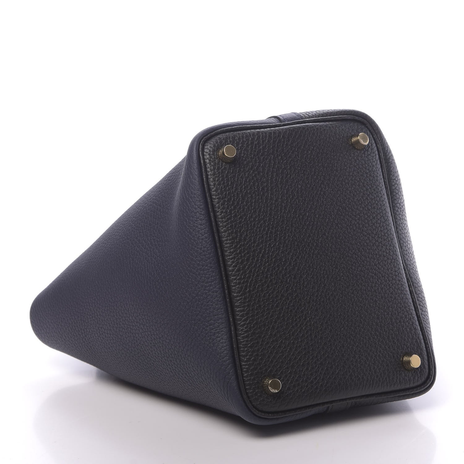 Hermes Taurillon Clemence Casaque Picotin Lock 18 PM Bleu Nuit Black Blue Frida 4 of 11