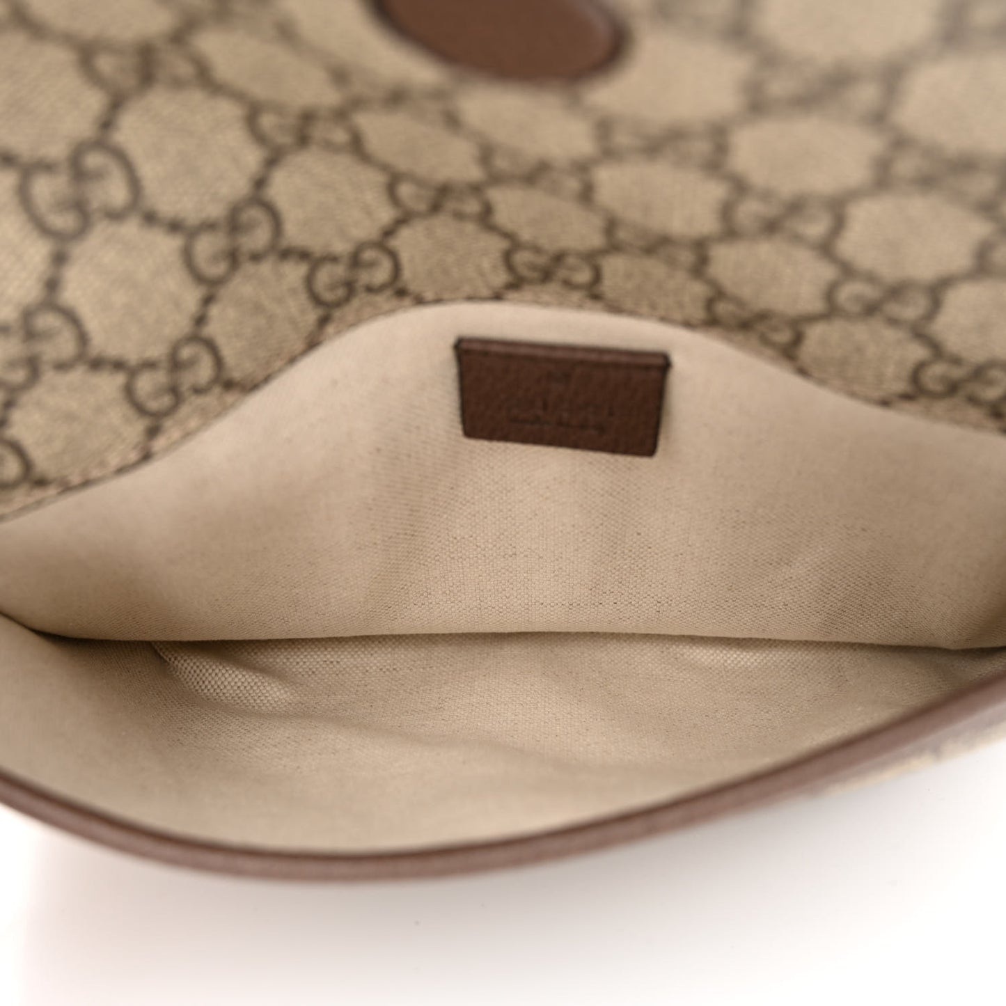 GG Supreme Monogram Neo Vintage Web Belt Bag Brown