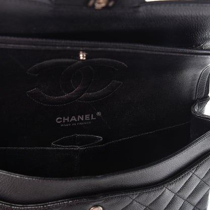 Chanel Caviar Quilted Medium Double Flap Black 8 of 12