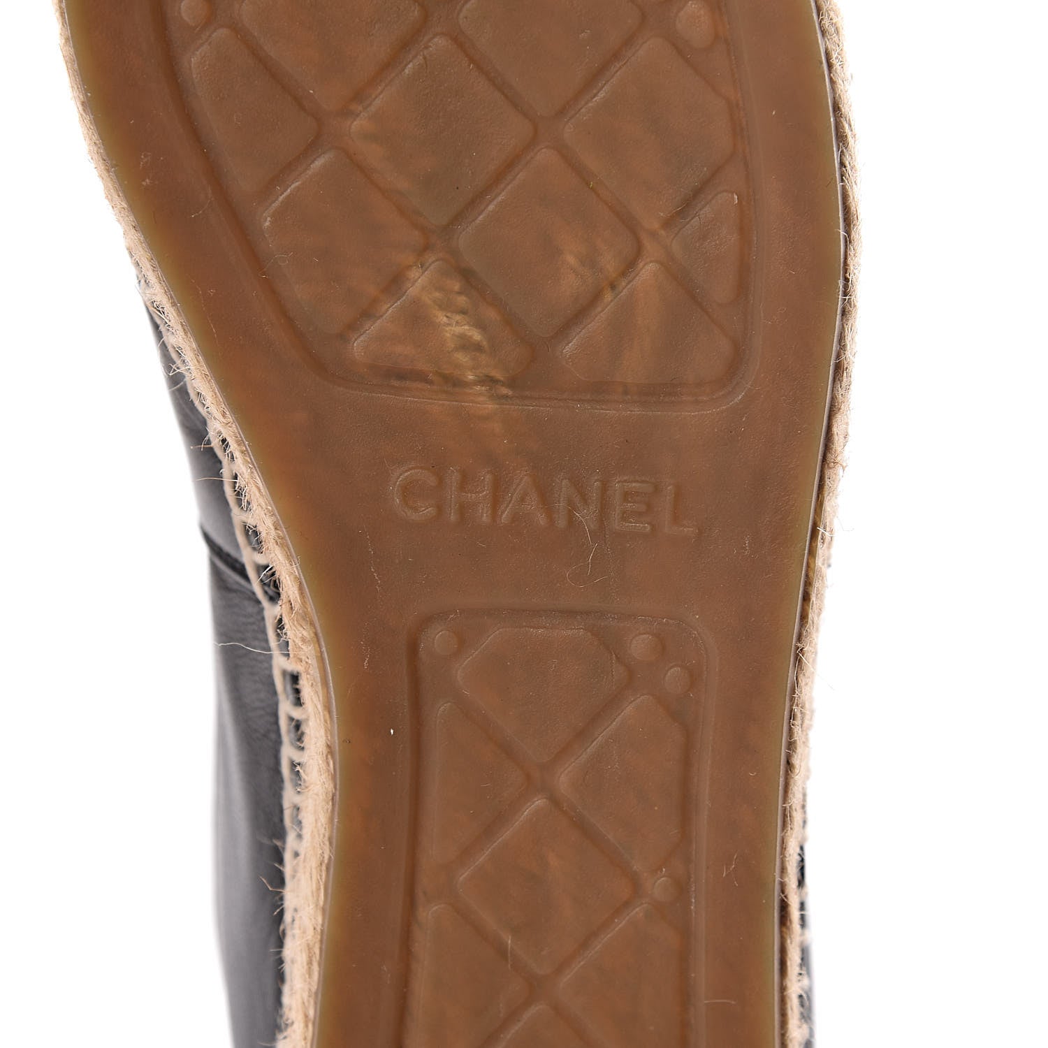 Chanel Lambskin CC Espadrilles 40 Black 7 of 12