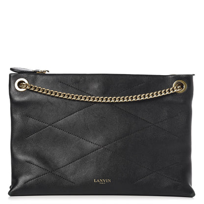 Lanvin Lambskin Quilted Small Sugar Shoulder Bag Black 1 of 19