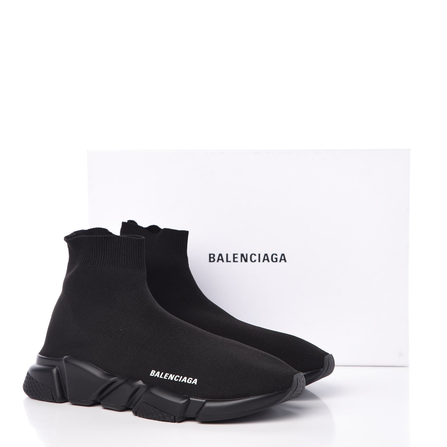 Balenciaga Neoprene Knit Mens Speed Sneakers 43 Black 9 of 9