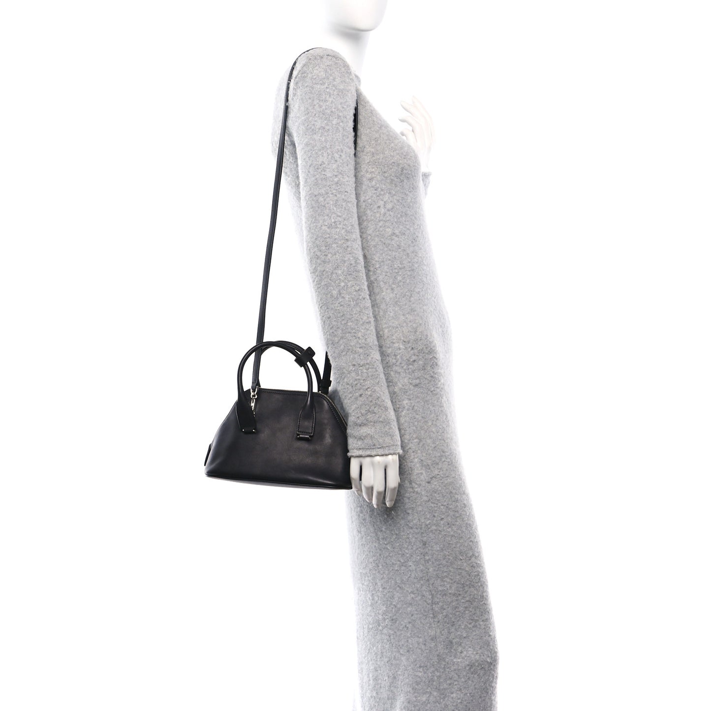 Saddle Calfskin Mini Devon Bag Black