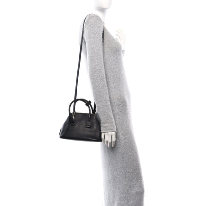 The Row Saddle Calfskin Mini Devon Bag Black 2 of 10