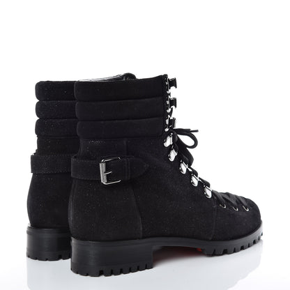 Christian Louboutin Crosta Star Who Runs Flat Boots 40.5 Black 4 of 8