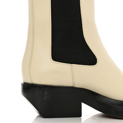 Bottega Veneta Calfskin Lean Mid-Calf Boots 36.5 Wax 8 of 8