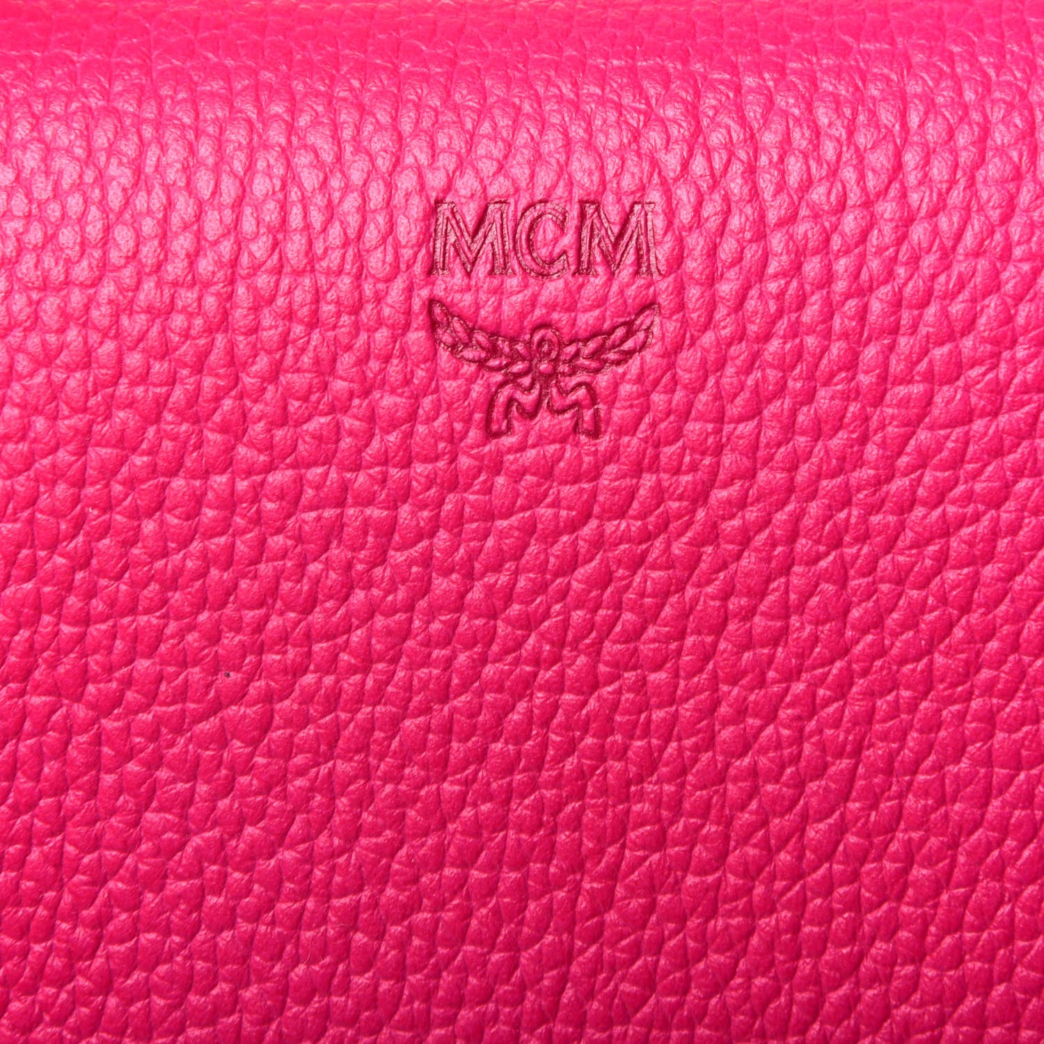 MCM Grained Calfskin Medium Milla Tote Beetroot Pink 8 of 10