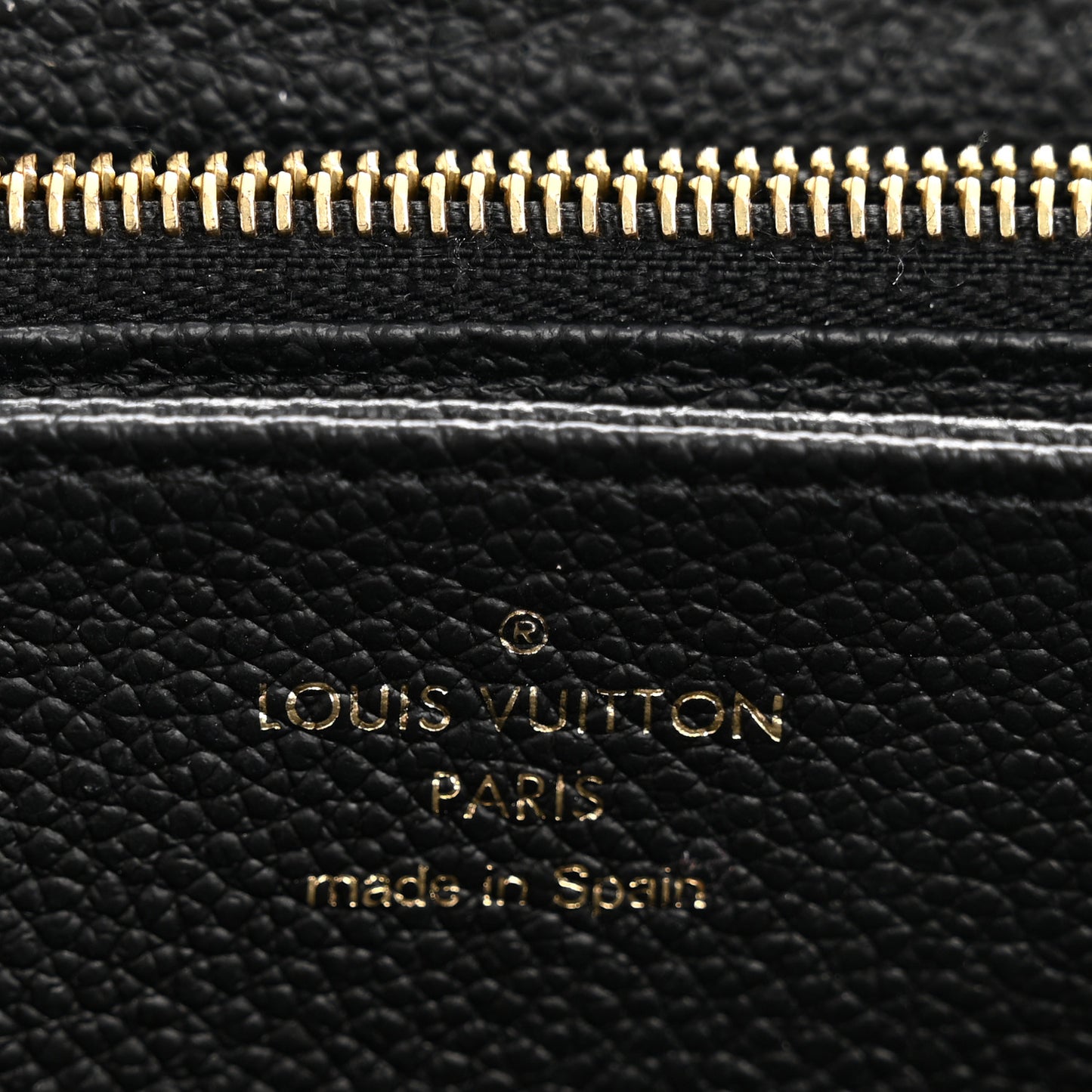 Empreinte Monogram Giant Zippy Wallet Black Beige