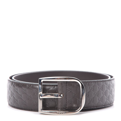 Gucci Microguccissima Belt 90 36 Dark Brown 1 of 7