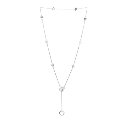 Tiffany Sterling Silver Heart Lariat Necklace 3 of 5
