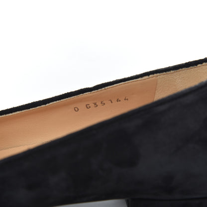 Chanel Suede Cap Toe Chain Moccasin Loafers 39 Black 8 of 12