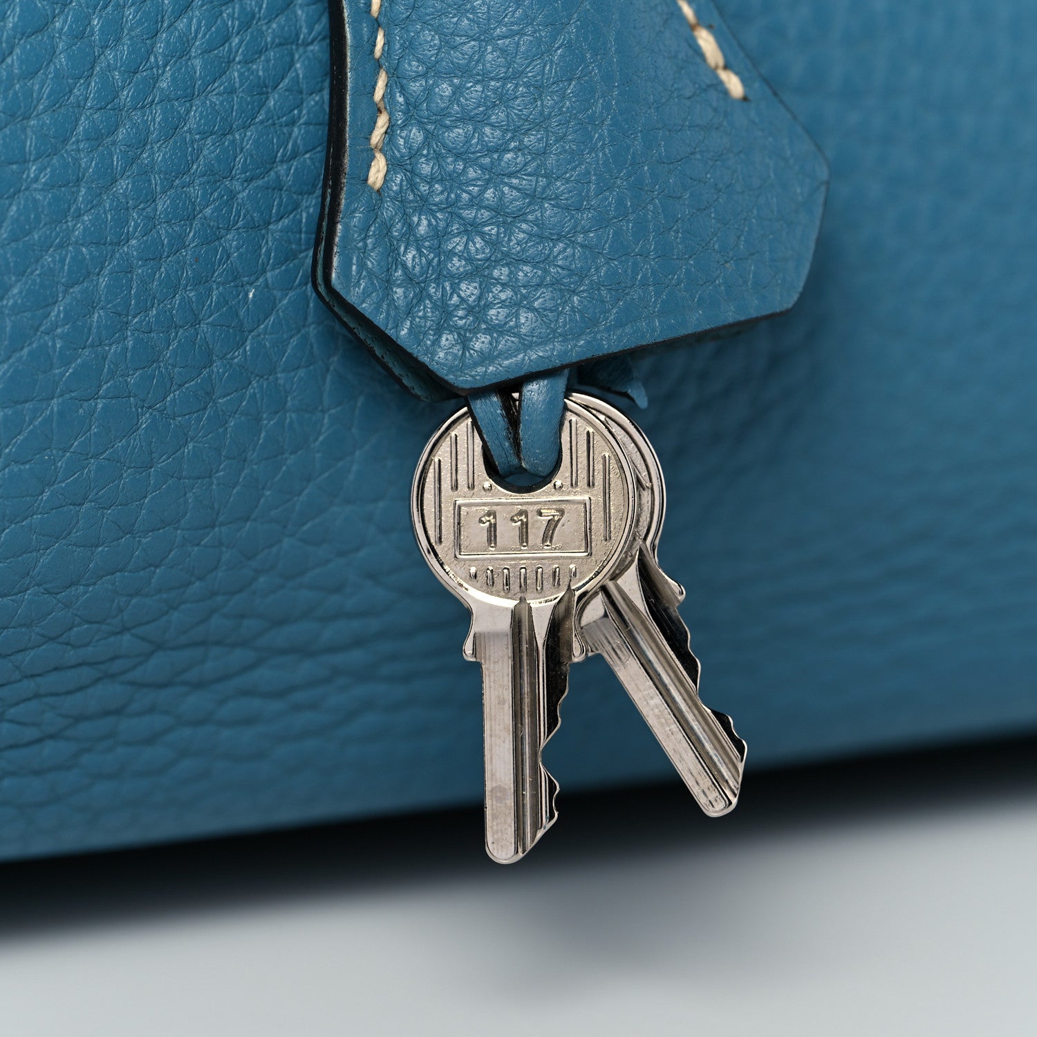Hermes Taurillon Clemence Birkin 35 Blue Jean 32 of 47