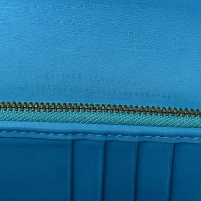 Valentino Garavani Vitello Rockstud Flip Lock Wristlet Wallet Parrot 5 of 11