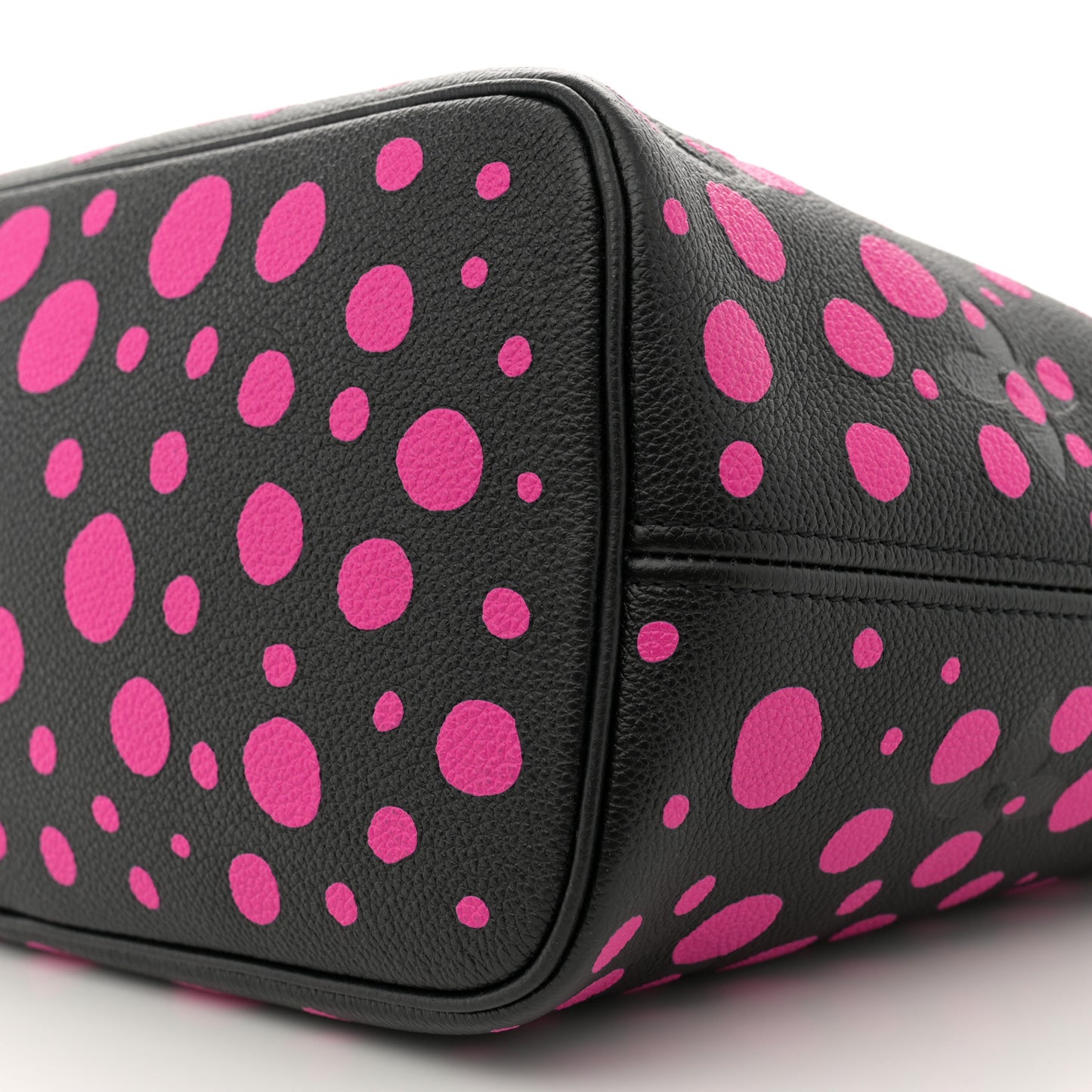 LV X YK Empreinte Infinity Dots Neverfull MM Black Fuchsia