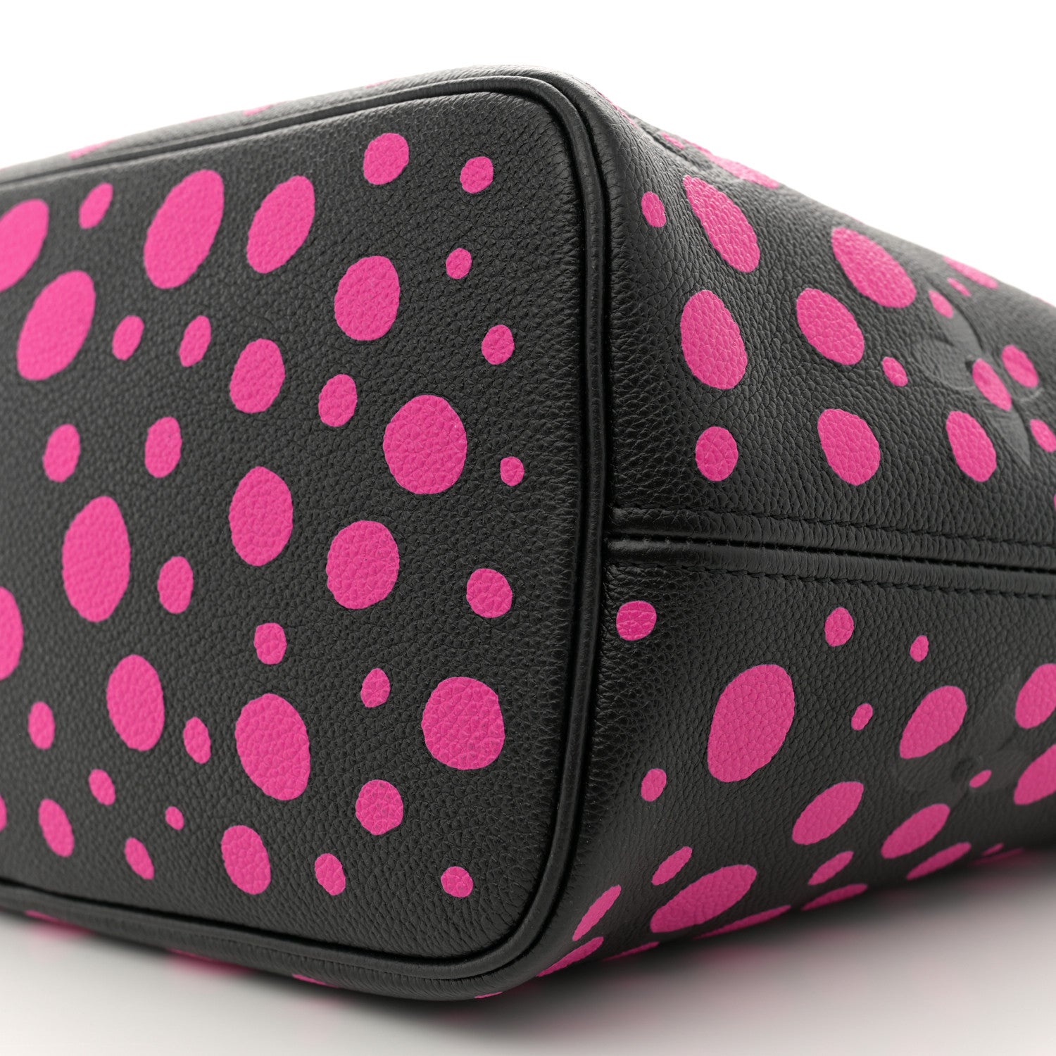 Louis Vuitton LV X YK Empreinte Infinity Dots Neverfull MM Black Fuchsia 11 of 12