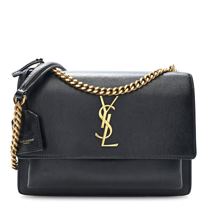 Saint Laurent Calfskin Medium Monogram Sunset Black 1 of 9