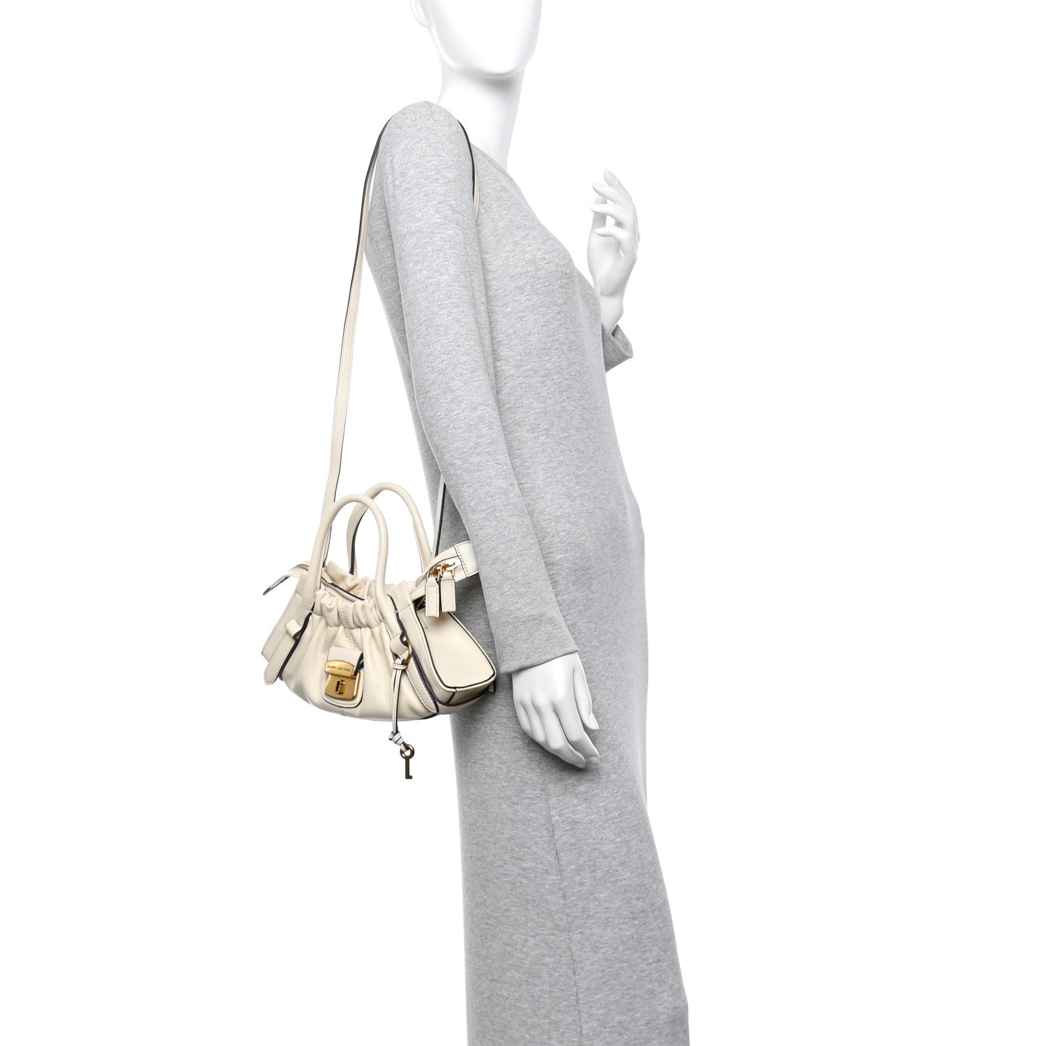 Marc Jacobs Calfskin Small The Cristina Satchel Ivory 2 of 13