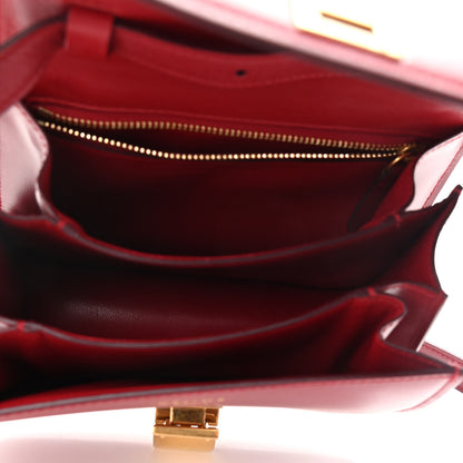 Celine Smooth Calfskin Small Classic Box Flap Bag Red 5 of 10