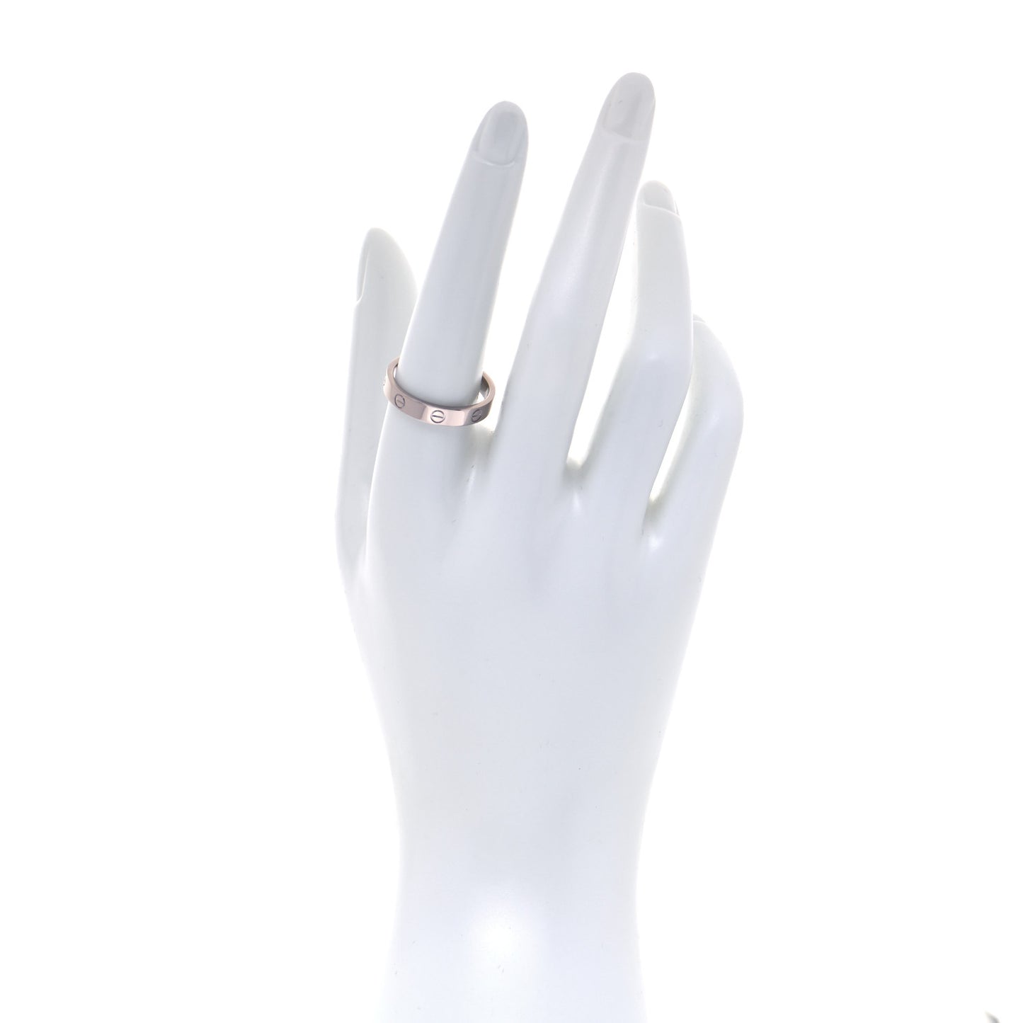 18K White Gold Diamond 4mm LOVE Wedding Band Ring 59 8.75