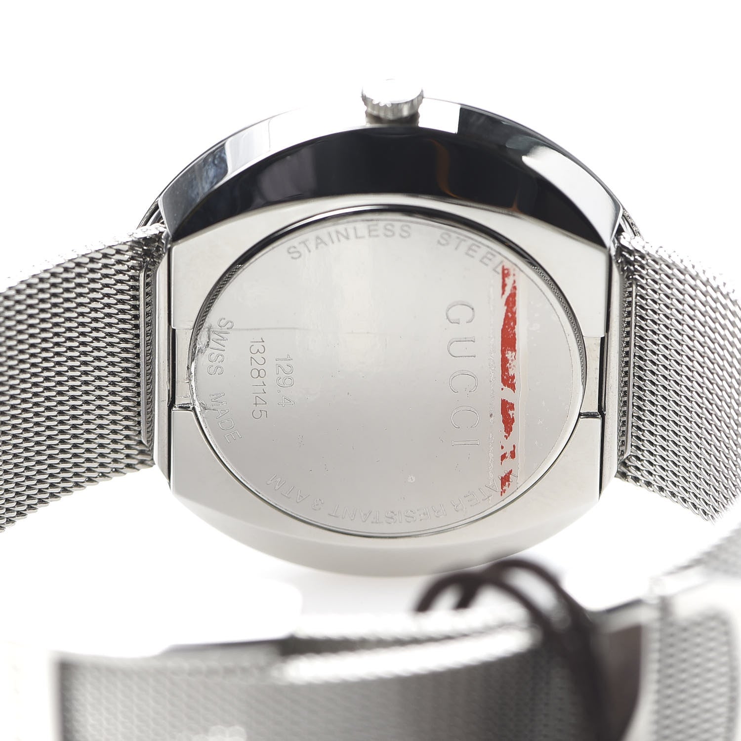 Gucci Stainless Steel 36mm U-Play Mesh Quartz Watch 5 of 6