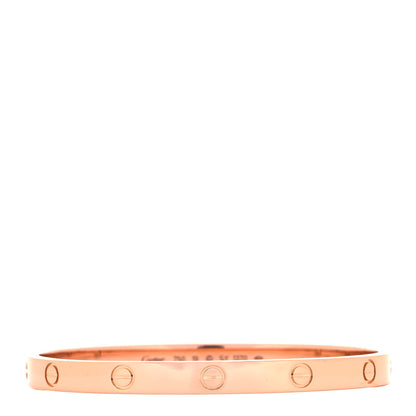 Cartier 18K Pink Gold LOVE Bracelet 19 1 of 12