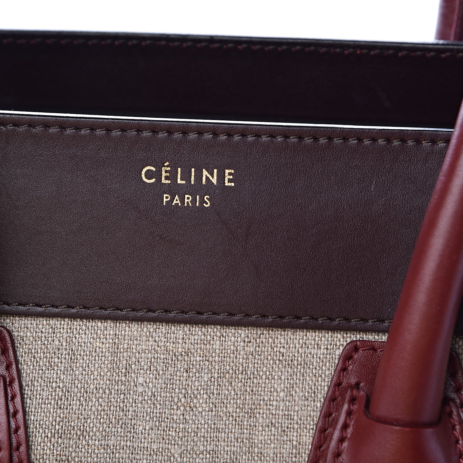 Celine Calfskin Linen Mini Tri-Color Luggage 15 of 17