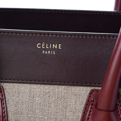Celine Calfskin Linen Mini Tri-Color Luggage 15 of 17