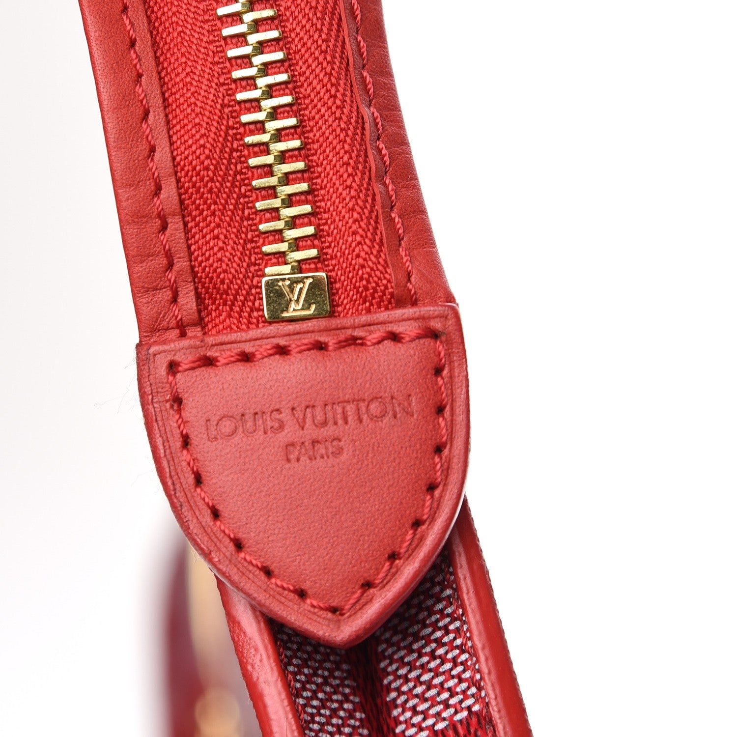 Louis Vuitton Damier Couleurs Kit Clutch Carmine 5 of 7