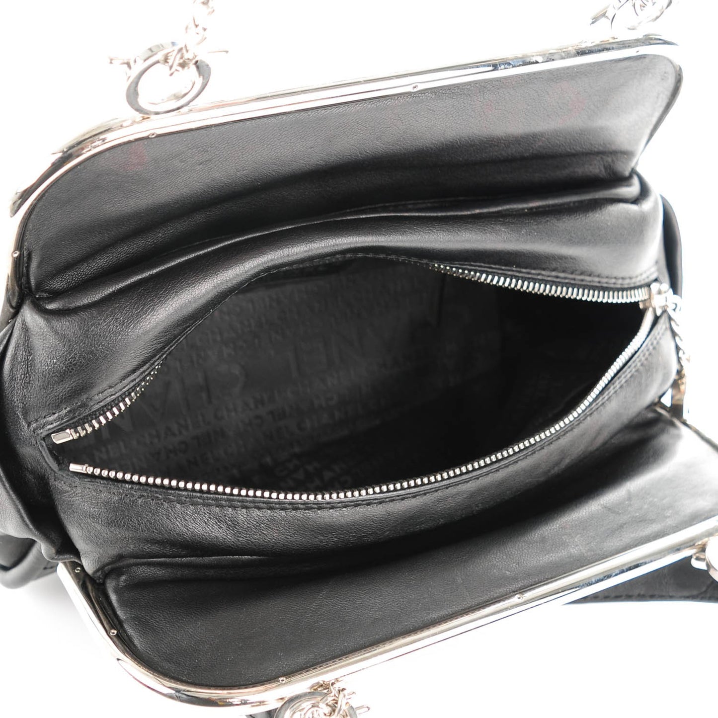 Lambskin Ultimate Soft Frame Bag Black