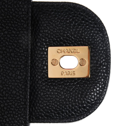 Chanel Caviar Quilted Jumbo Double Flap Black 9 of 9