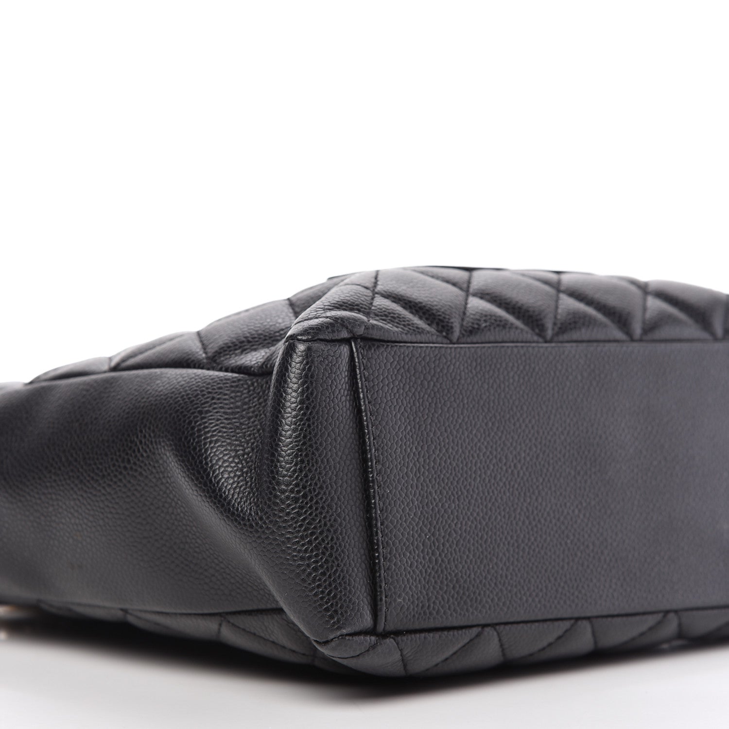 Chanel Caviar Quilted Petit Shopping Tote PST Black 6 of 9